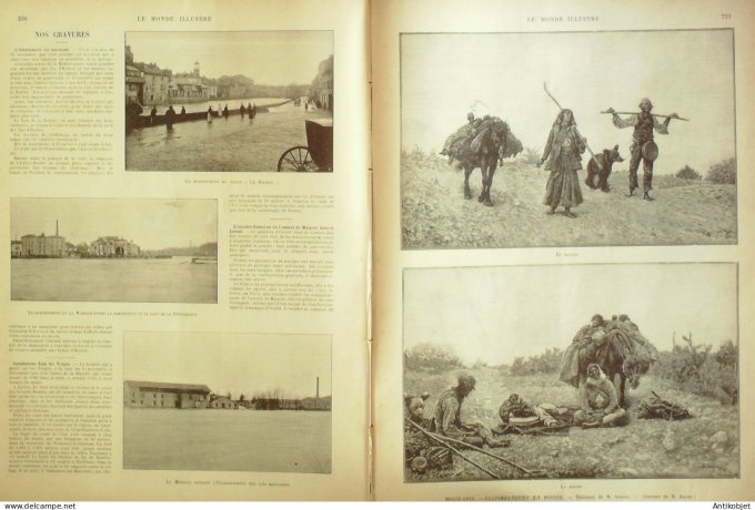 Le Monde illustré 1895 n°2017 Alger Tonkin Hyères (83) Madagascar Majunga Boudiou (57) Bosnie