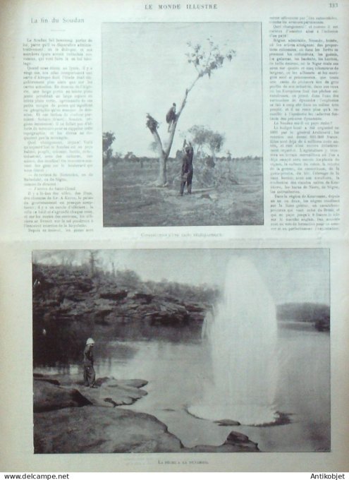 Le Monde illustré 1899 n°2221 Pau (64) Afrique-Sud Johannesburg Simons' Town. Bloemfontein Capetown 