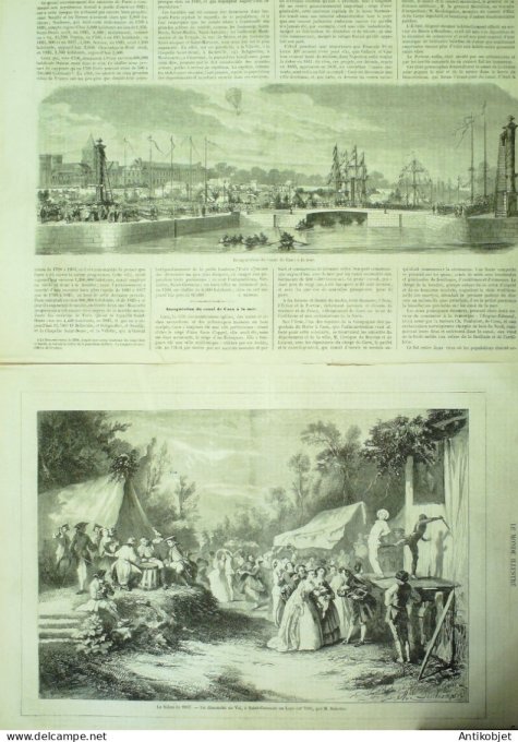 Le Monde illustré 1857 n° 22 St-Jean Maurienne (73) Culoz (69) Inde Agra St-germain (78)