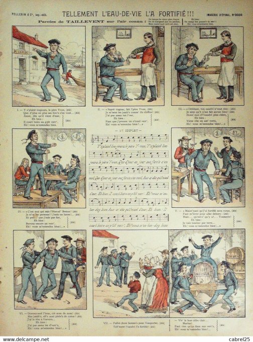 Tellement L'eau  de Vie L'a Fortifie (Pellerin d'epinal)