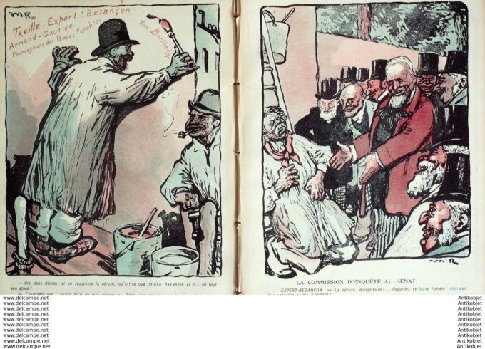 L'Assiette au beurre 1905 # 210 Le banc de cerise Naudin