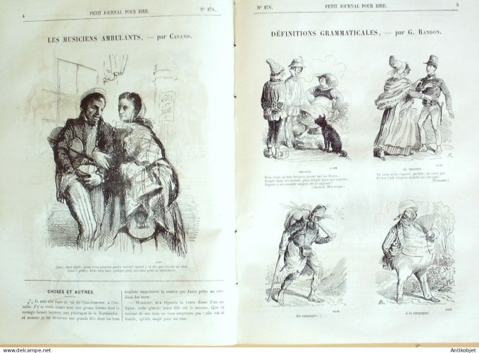 Petit journal pour Rire 1860 # 276 Au Jardin d'Acclimatation Grevin