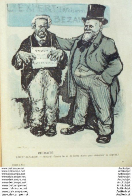 L'Assiette au beurre 1905 # 210 Le banc de cerise Naudin