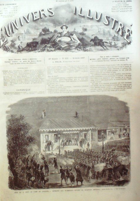 L'Univers illustré 1867 # 658 Hongrie insignes Orsowa Irlande Killmallock Suisse Schwitz 