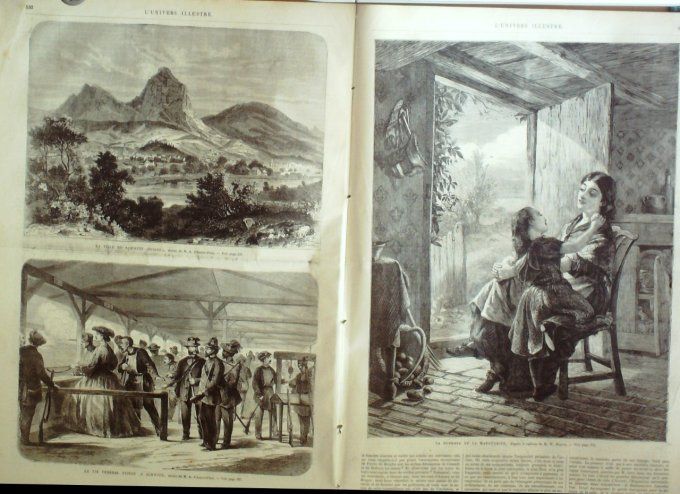 L'Univers illustré 1867 # 658 Hongrie insignes Orsowa Irlande Killmallock Suisse Schwitz 