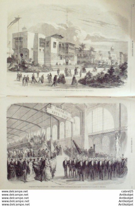 Le Monde illustré 1867 n°532 Lyon (69) Hippodrome Suède Costumes Versailles (78) Trianon Autriche Em