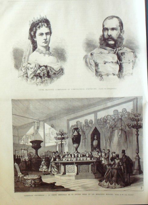 L'Univers illustré 1867 # 659 Deauville (14) Autriche Salsbourg Hong-Kong Victoria Versailles Trian 