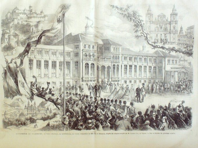 L'Univers illustré 1867 # 659 Deauville (14) Autriche Salsbourg Hong-Kong Victoria Versailles Trian 