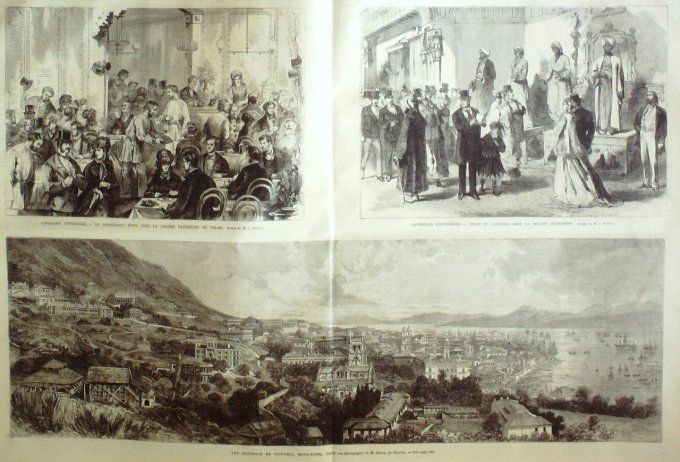 L'Univers illustré 1867 # 659 Deauville (14) Autriche Salsbourg Hong-Kong Victoria Versailles Trian 
