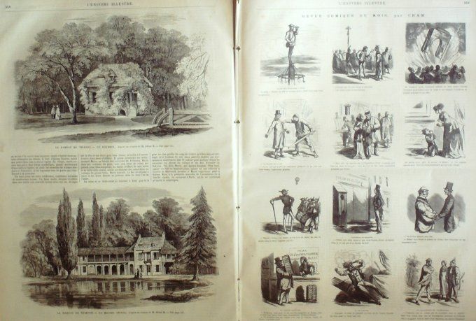L'Univers illustré 1867 # 659 Deauville (14) Autriche Salsbourg Hong-Kong Victoria Versailles Trian 