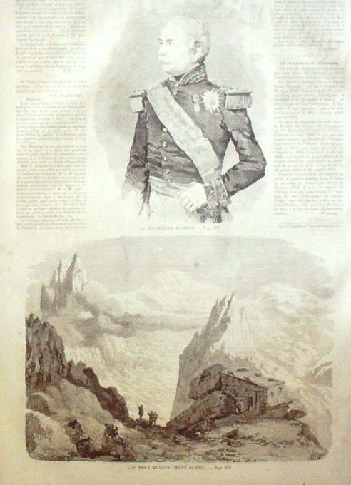 L'Univers illustré 1859 #  65 Modane (73) Egypte Alexandrie Lac de Genève 