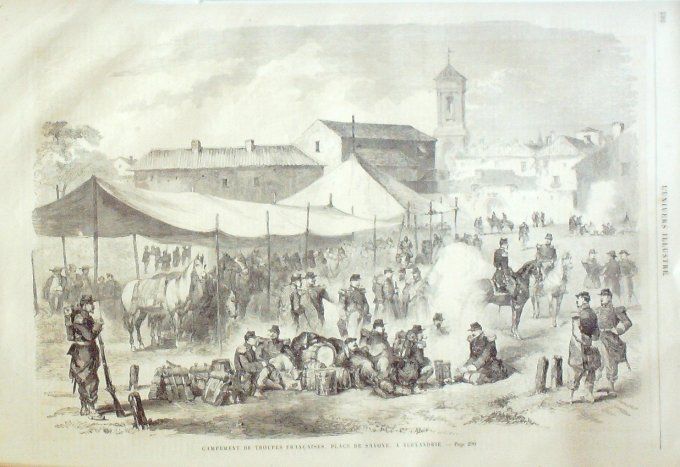 L'Univers illustré 1859 #  65 Modane (73) Egypte Alexandrie Lac de Genève 