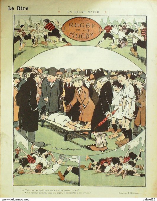 Le Rire 1914 n°586 Roubille Roussau Pierlis Léandre Falké Volland