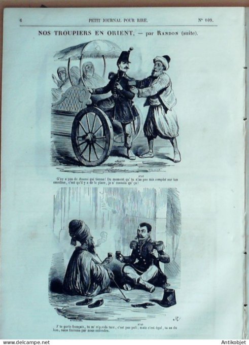 Petit journal pour Rire 1857 # 109 Les Petits Theatres Bertall