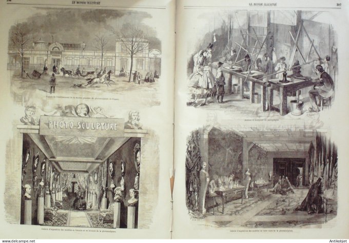 Le Monde illustré 1864 n°401 Cambodge le roi Saigon Gênes Italie Ch Colomb Fort Kreyder