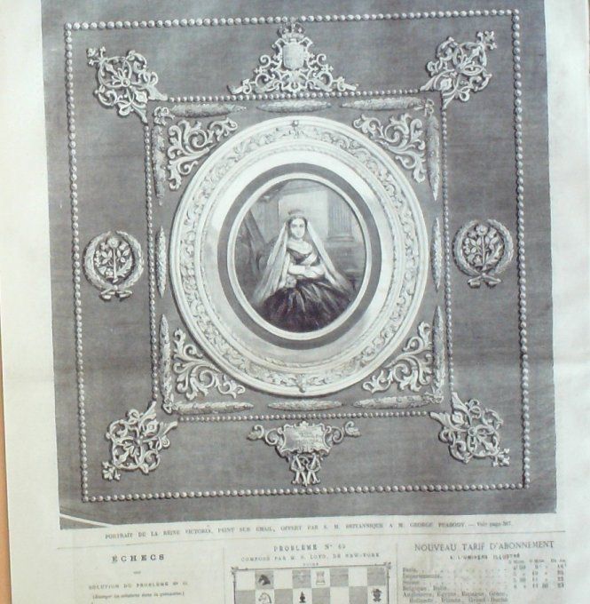 L'Univers illustré 1867 # 650 Lille Dunkerque (59) Reine Victoria Dr Velpeau 