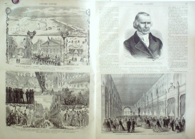 L'Univers illustré 1867 # 650 Lille Dunkerque (59) Reine Victoria Dr Velpeau 