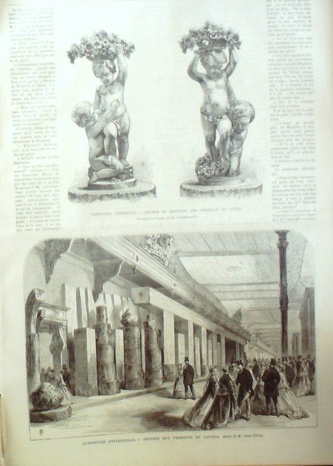 L'Univers illustré 1867 # 650 Lille Dunkerque (59) Reine Victoria Dr Velpeau 