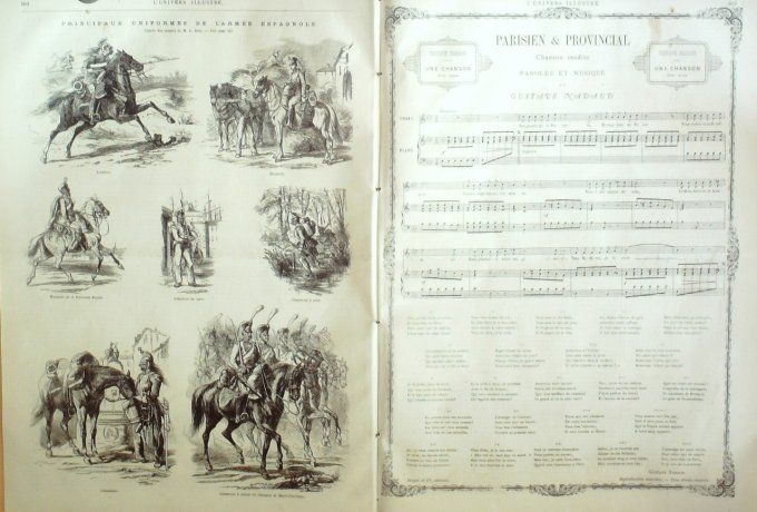 L'Univers illustré 1867 # 650 Lille Dunkerque (59) Reine Victoria Dr Velpeau 