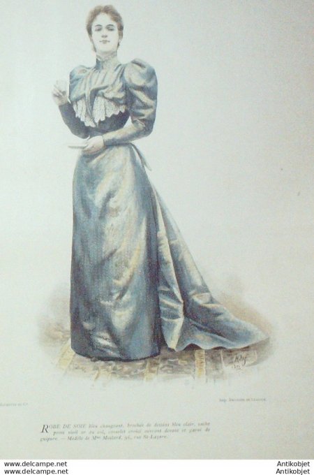 La Mode pratique 1893 # 09 Robe de soie