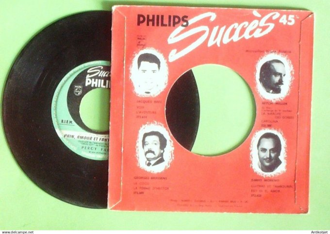 Pain Amour & Fantaisie Film 45T SP Faith Percy  1958