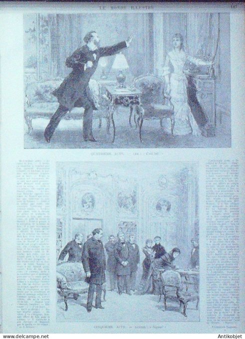 Le Monde illustré 1880 n°1195 Pérou Lima 'Ecole Saint-Cyr Chili Pérou le Huascar navire & Lord-Cochr