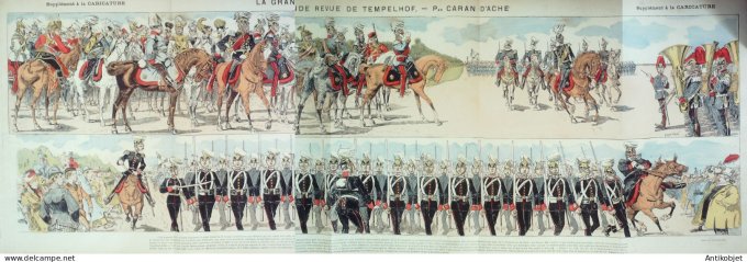 La Caricature 1883 #181 Armée Allemande Caran d'Ache