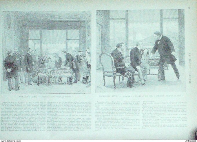 Le Monde illustré 1880 n°1195 Pérou Lima 'Ecole Saint-Cyr Chili Pérou le Huascar navire & Lord-Cochr
