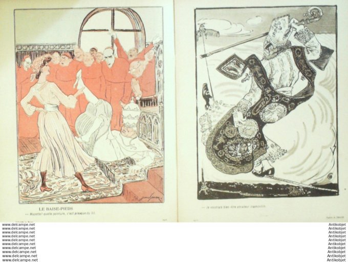 L'Assiette au beurre 1904 # 176 Rupture du Concordat Grandjouan