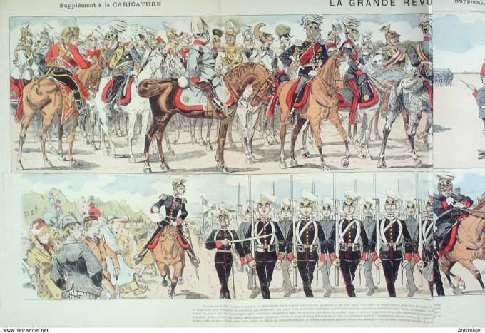 La Caricature 1883 #181 Armée Allemande Caran d'Ache