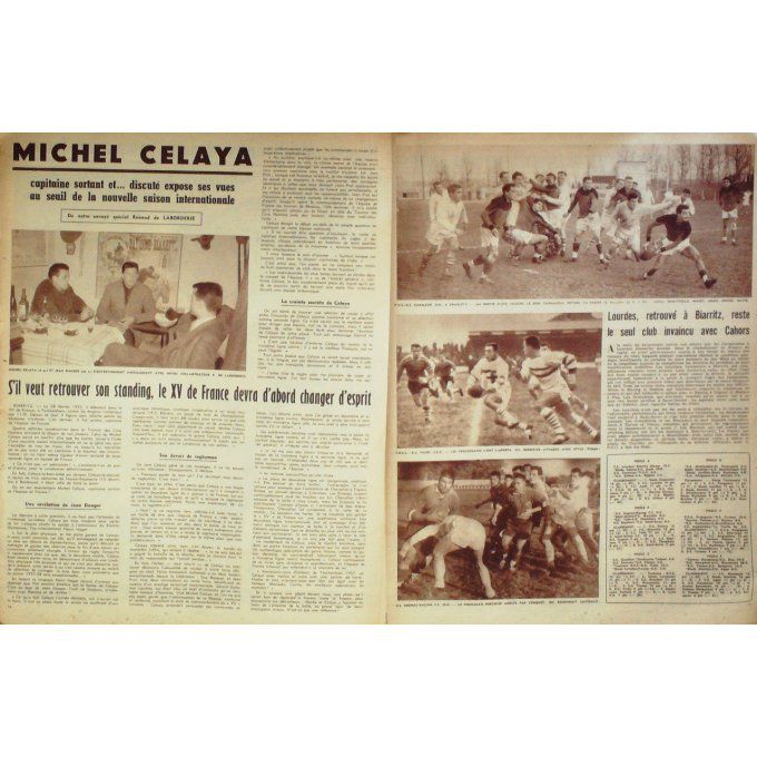 Miroir des Sports 1957 n° 661 25/11 TAILLANDIER FRANCE ANGLETERRE CELAYA MIHALIC DRIL