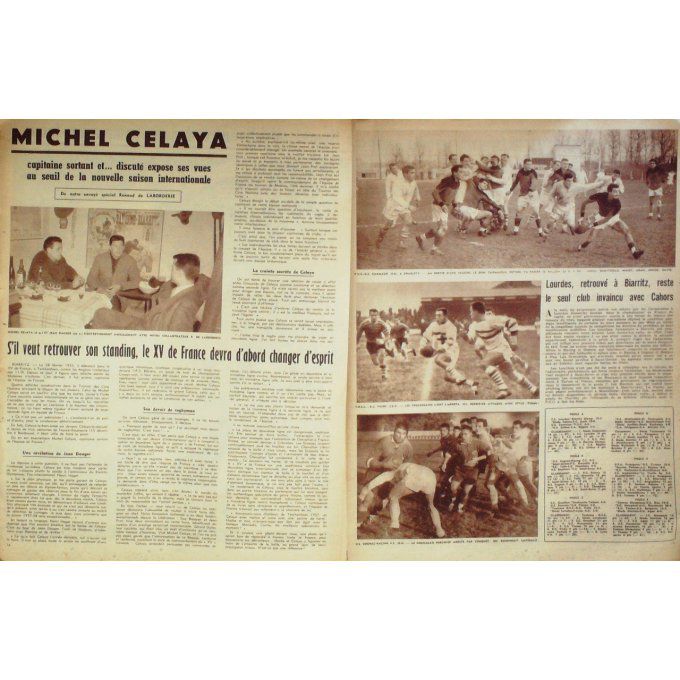 Miroir Des Sports 1957 #  661 25 Nov Taillandier France Angleterre Celaya Mihalic Dril