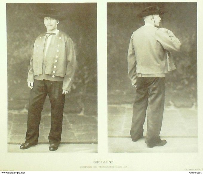 Bretagne Plougastel-Daoulas (29) Paysans  par Ch.Massin XXème