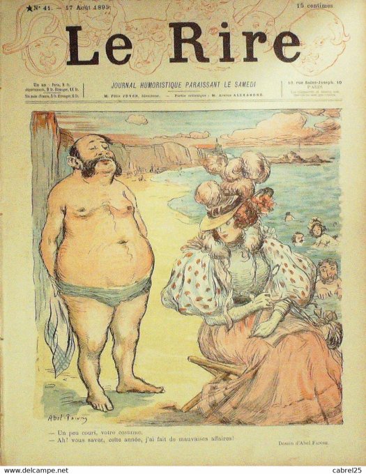 Le Rire 1895 n° 41 Faivre Radiguet Huard Léandre Boyd Dépaquit Vavasseur Eloy Vincent