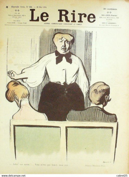 Le Rire 1904 n° 69 Hermann Poulbot Mirande Carlègle Burret Villemot