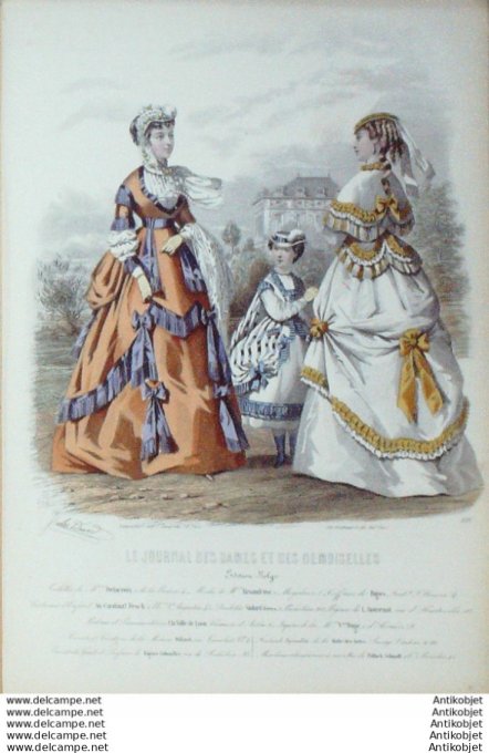 Journal des Dames Demoiselles 1868 # 896 (Maison Delacroix)