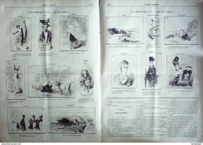 Le Journal Amusant 1874 #  930 Au conseil de revision par Randon
