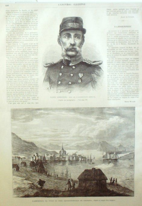 L'Univers illustré 1867 # 652 Luxembourg Norvège vases Bacchus Lauchhammer Hammerfest 