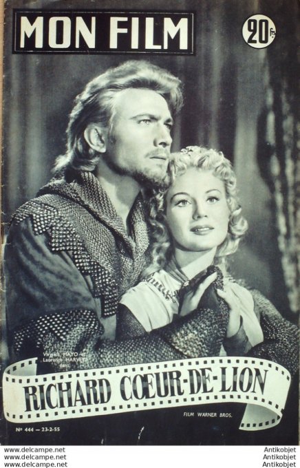 Richard Cœur de lion Virginia Mayo Laurence Harvey + Film