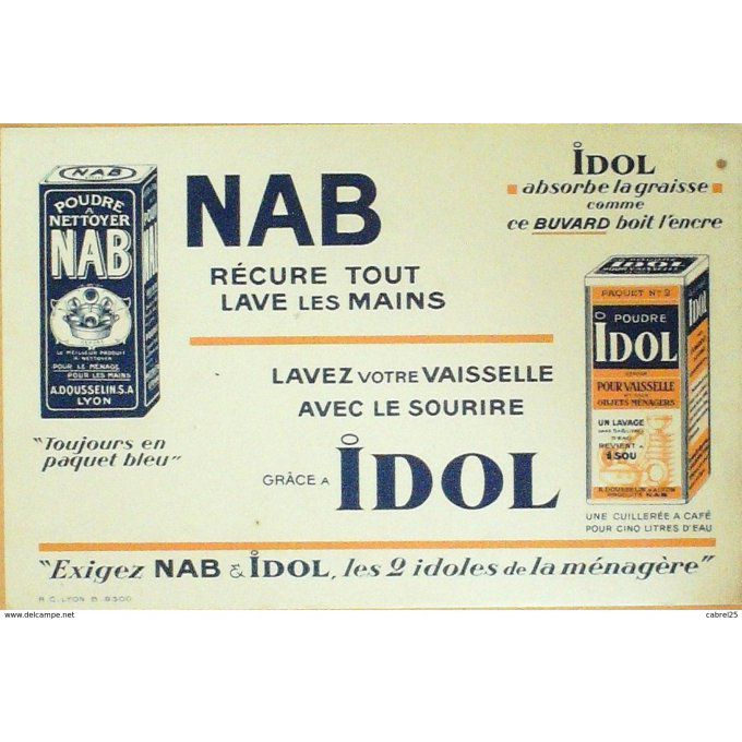 Buvard NAB/IDOL Entretien