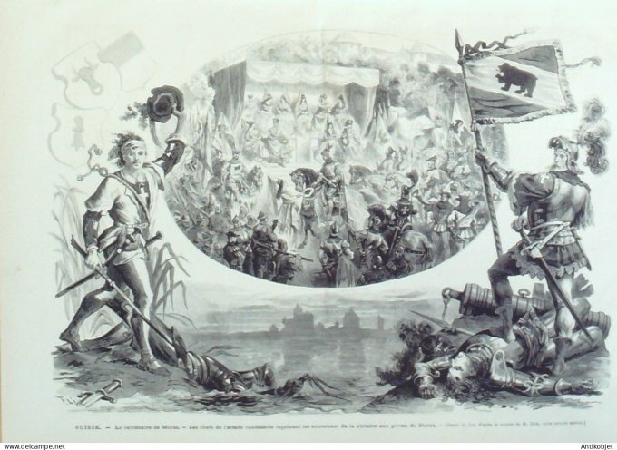 Le Monde illustré 1876 n°1003 Suisse Morat Turquie Galata Constantinople Mourad V Russie St Petersbo