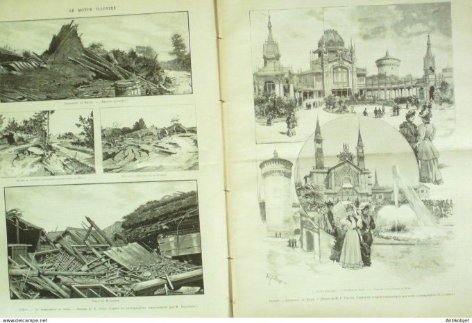 Le Monde illustré 1894 n°1938 Grèce séisme Milan Zanzibar Argenteuil (95)