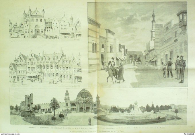 Le Monde illustré 1894 n°1938 Grèce séisme Milan Zanzibar Argenteuil (95)