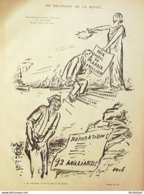 Le Rire 1924-08- 9 # 288 Journal humoristique Ed.Originale Montmartre grenouilles