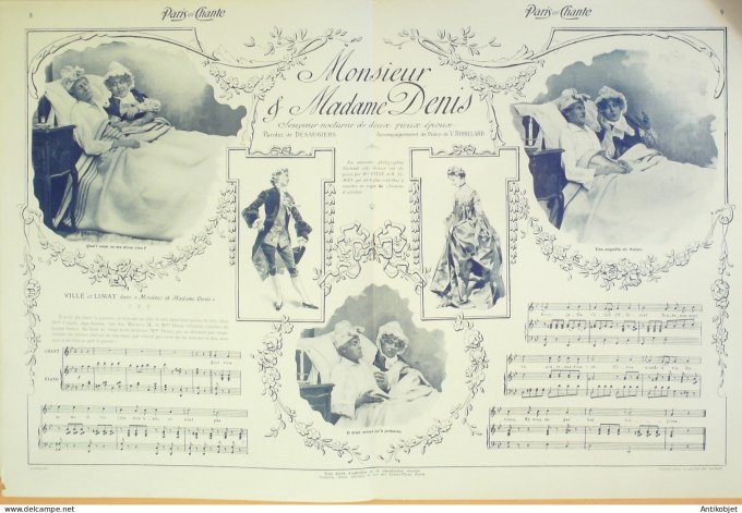 Paris qui chante 1903 n° 38 Anna Thibaud Villé Limat Polin Béranger