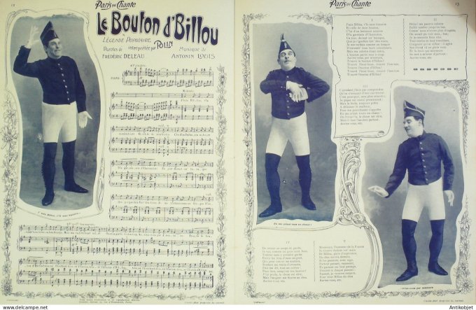 Paris qui chante 1903 n° 38 Anna Thibaud Villé Limat Polin Béranger