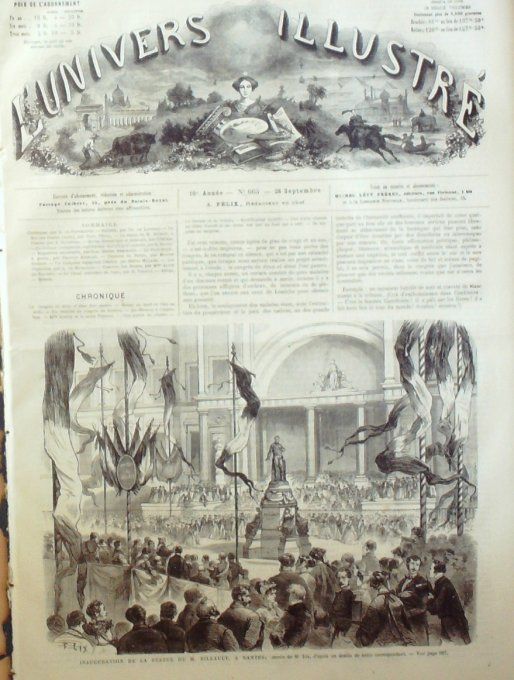 L'Univers illustré 1867 # 663 Nantes (44) Allemagne Berlin Saxe porcelaines Expo Siam 