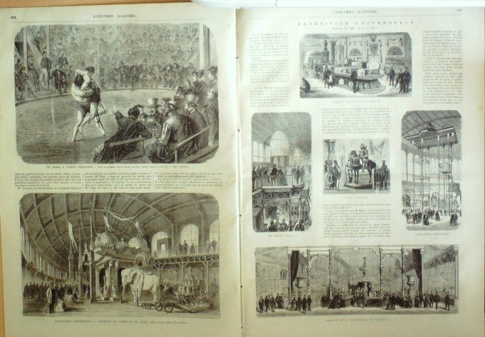 L'Univers illustré 1867 # 663 Nantes (44) Allemagne Berlin Saxe porcelaines Expo Siam 