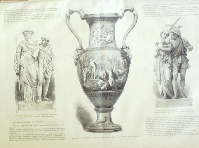 L'Univers illustré 1867 # 663 Nantes (44) Allemagne Berlin Saxe porcelaines Expo Siam 