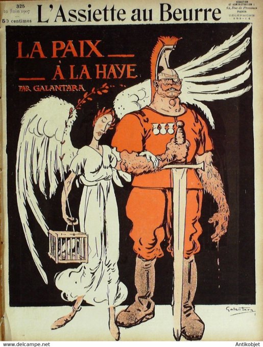 L'Assiette au beurre 1907 n°325 La paix à La Haye Galantara